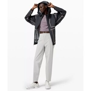 Lululemon KOSATEN High Rise Crop‎ Leggings Women's Size 6 Light Grey Athletic